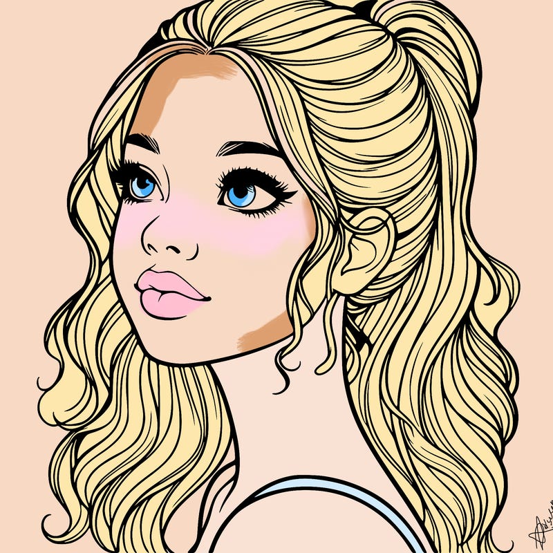 beautiful realistic girl