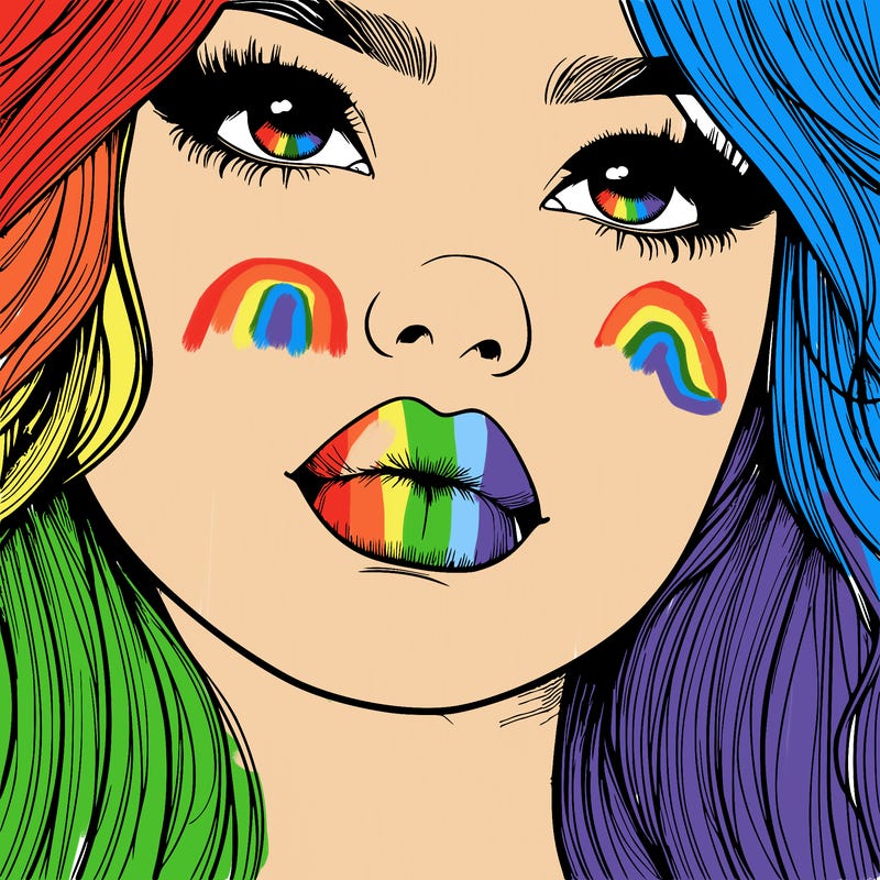 really realistic girl with lips