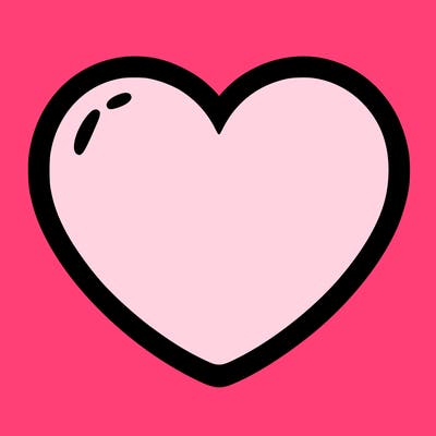 a blank heart