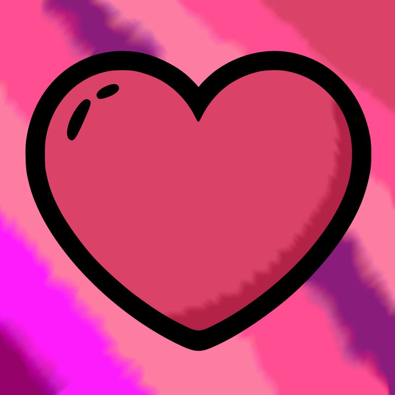 a blank heart