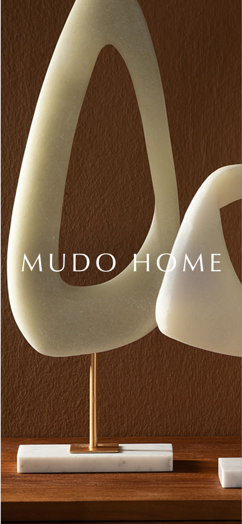 Mudo - Künstlerische Steinskulpturen, ausgestellt in der Lifestyle- und Dekorationskollektion von Mudo Home