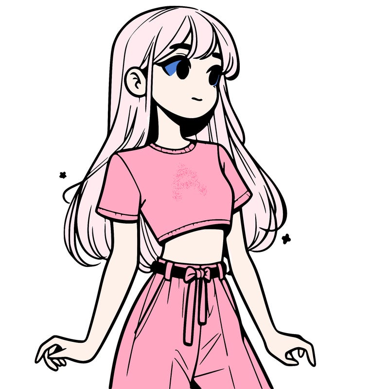 girl in a cute crop top