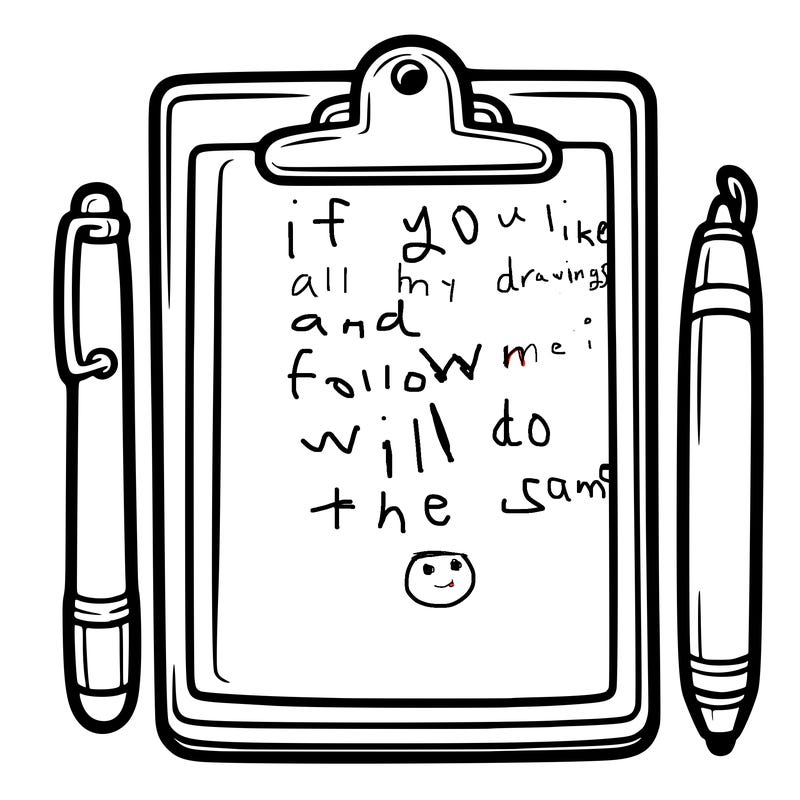 blank clip board with pen