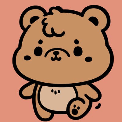 a simple cute little bear