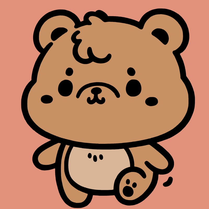 a simple cute little bear