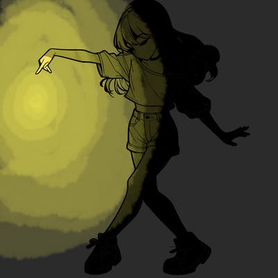 realistic girl danceing