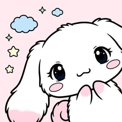 anime cinnamoroll cute fluffy
