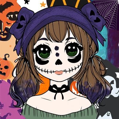 realistic girl halloween