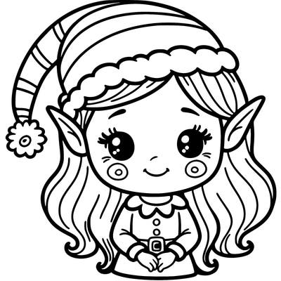 christmas elf girl