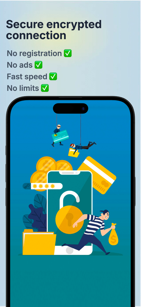 VPN Global Guard - Graphic illustration showing a smartphone protected by VPN Global Guard against digital hackers and data theft
