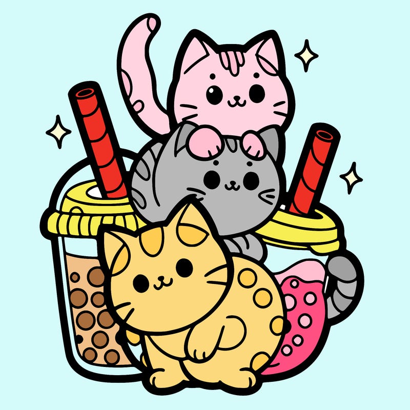 cats with boba