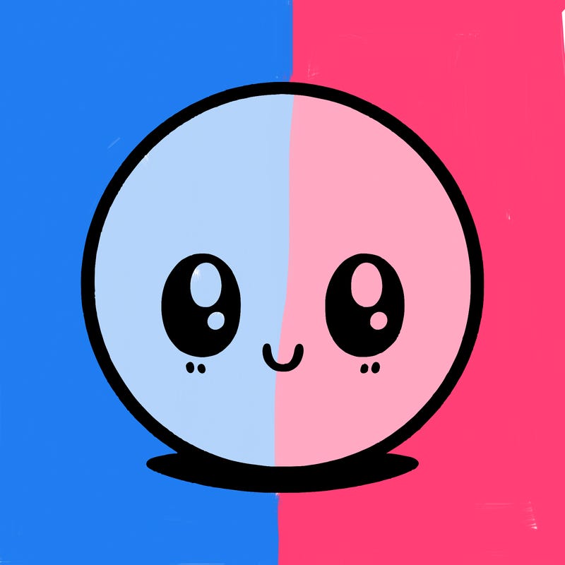 a blank, round circle