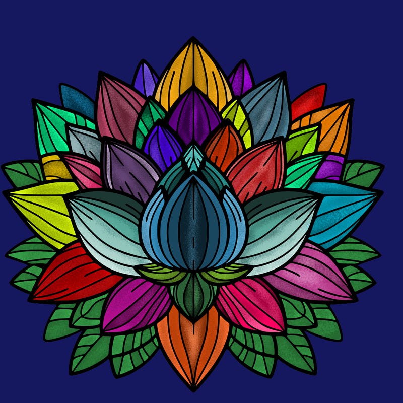 lotus flower mandala