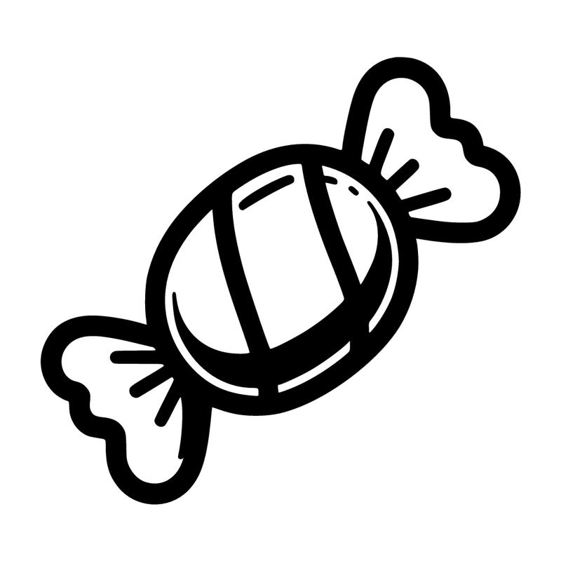 illustration of simple candy  with simple details