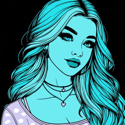 detailed realistic girl