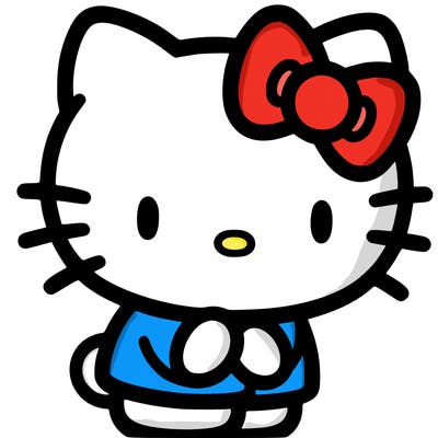 and kuromi from hello kitty