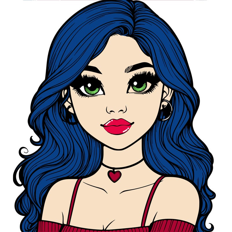 realistic pretty girl