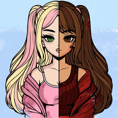 realistic girl split