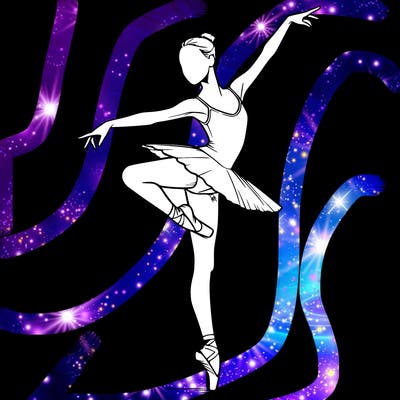 realistic person doing ballet