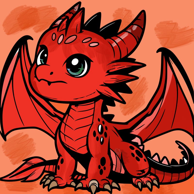 fierce baby night dragon