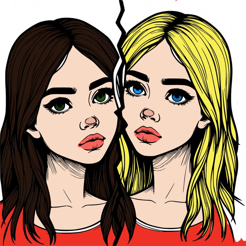 realistic girl split