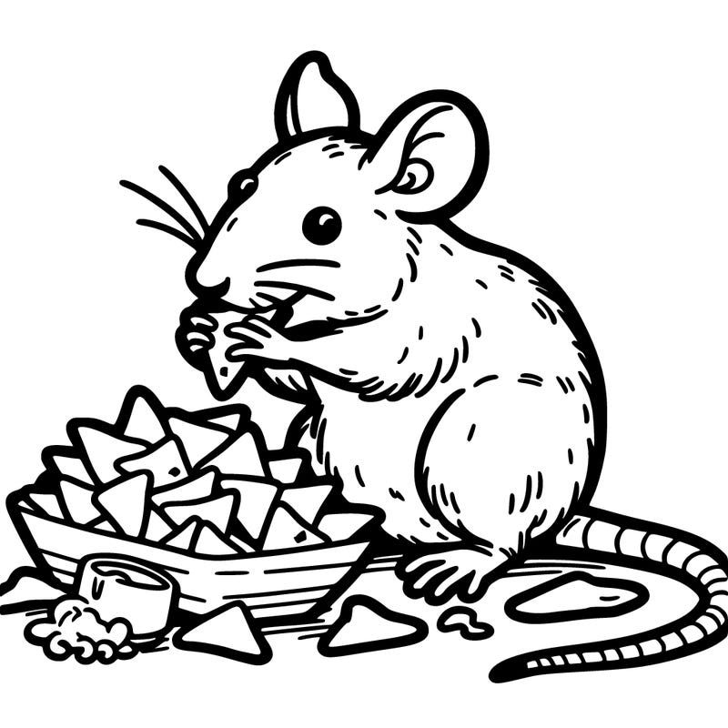 rat eaching nachos