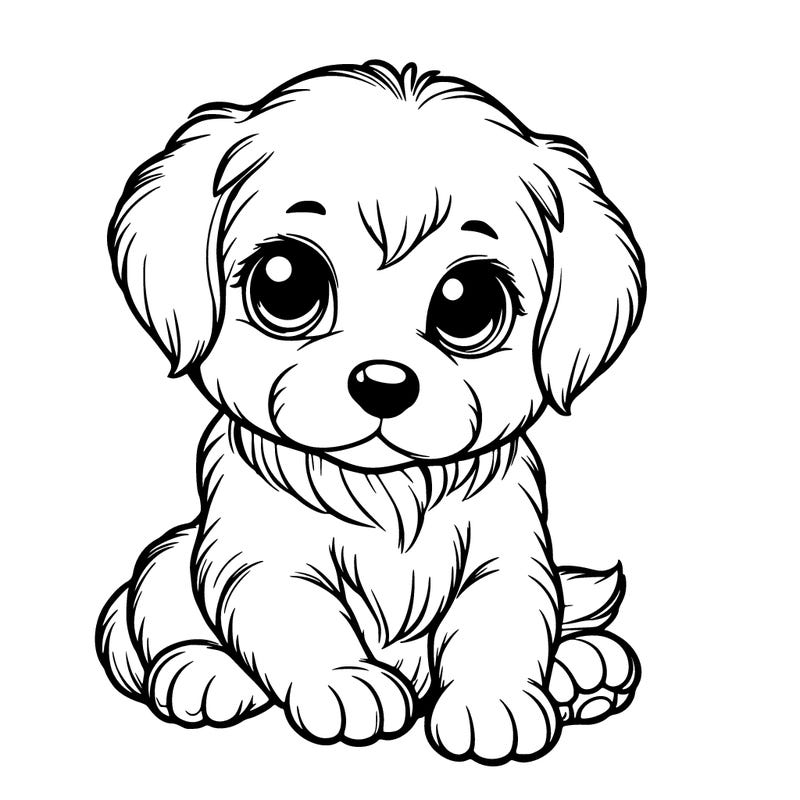 cute realistic puppy