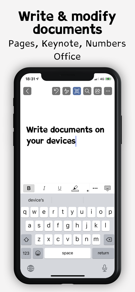 Dyslexia fonts - スマートフォンの画面。ディスレクシアに配慮したフォントを使用してドキュメントを作成・編集する方法が表示されている。