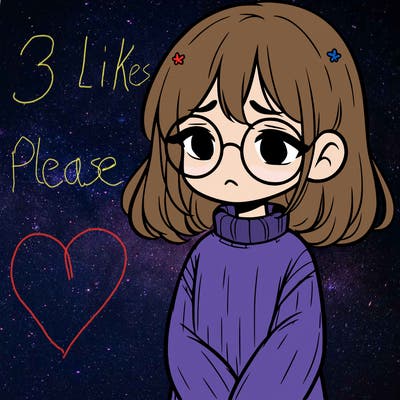 sad girl with glasses in a sweater