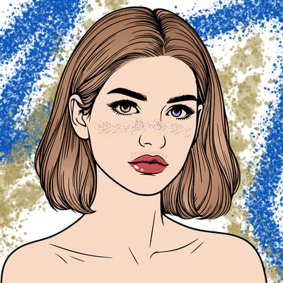 realistic portrait of woman