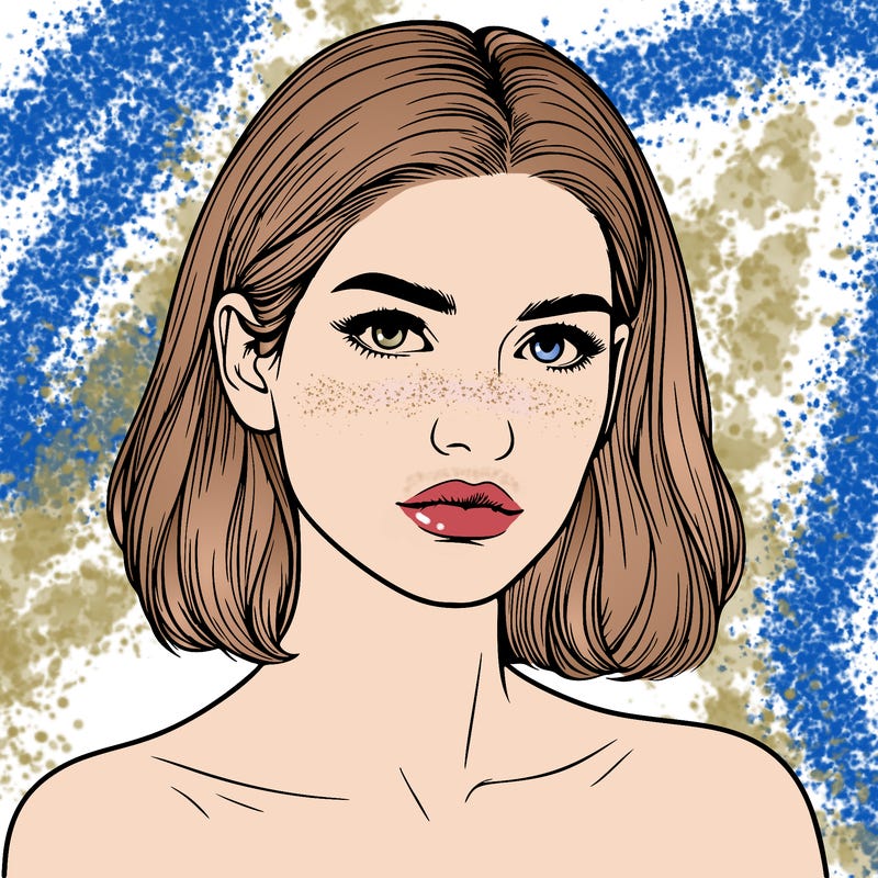 realistic portrait of woman