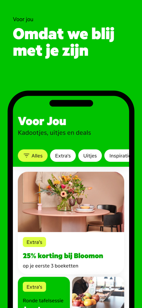 MijnKPN Zakelijk app rewards and deals screen