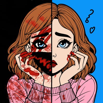 realistic girl split