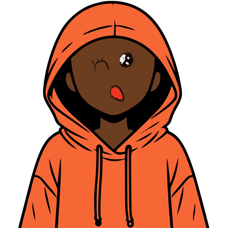faceless girl in hoodie