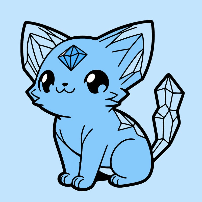 crystal kitten