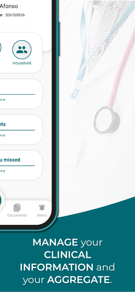 CIDIF - Interface do aplicativo CIDIF para gerenciar informações clínicas e dados de saúde agregados