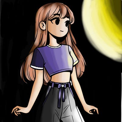 girl in a cute crop top