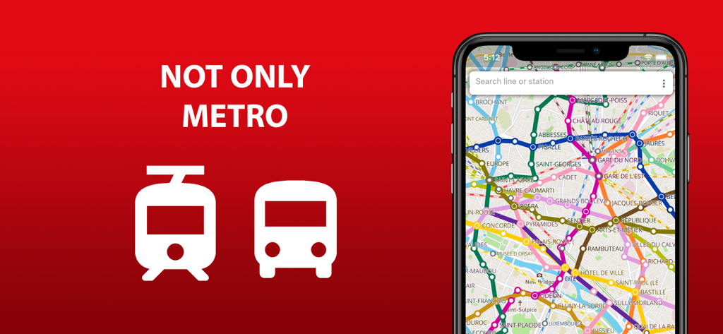 City transport map for Porto showing metro tram and bus lines on a phone screen