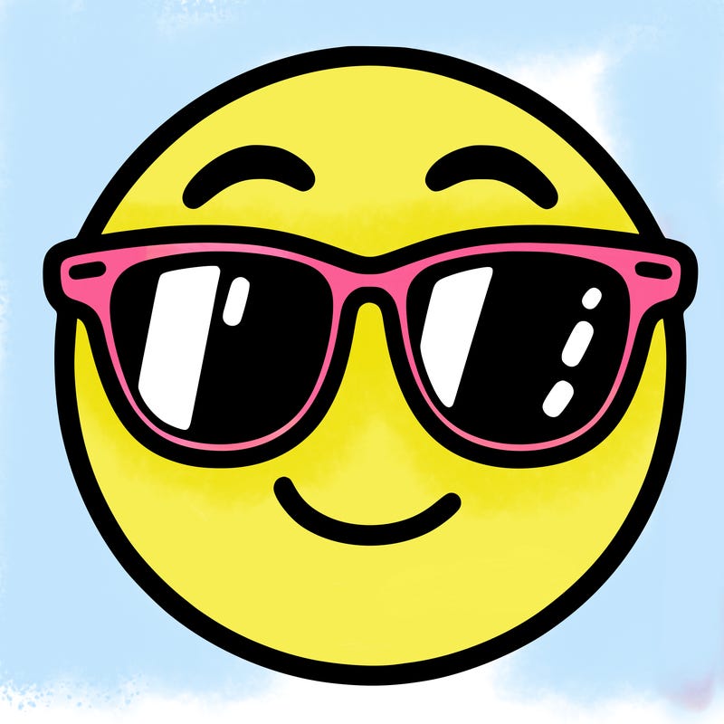emoji with sunglasses