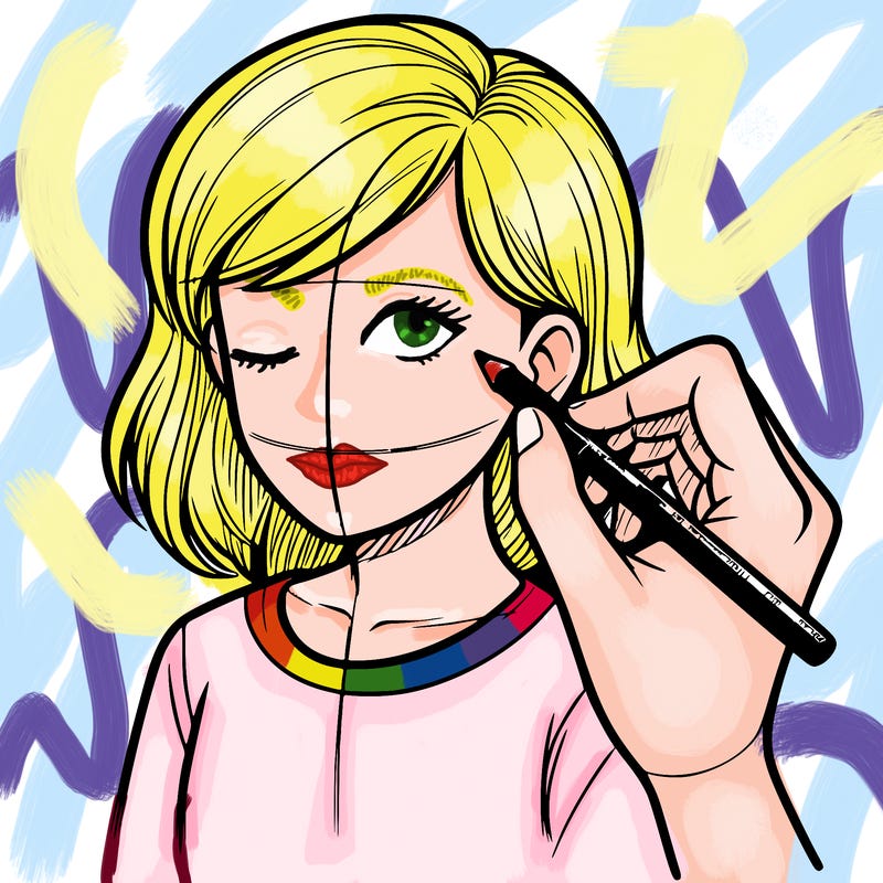 drawing a realistic person