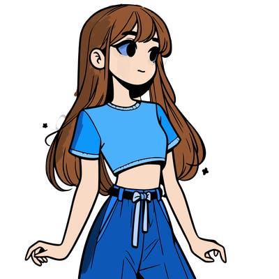 girl in a cute crop top