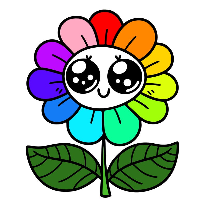 flower with eyes