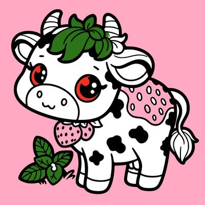 strawberry cow