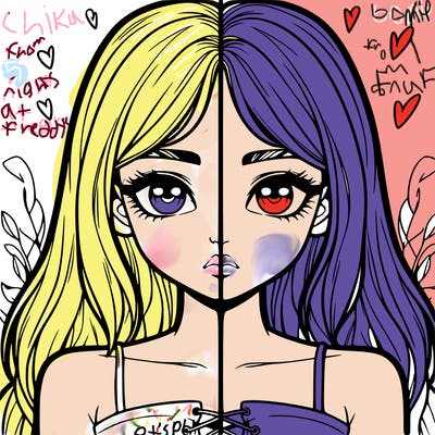 realistic girl split