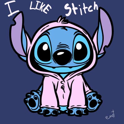stitch in a dog costume