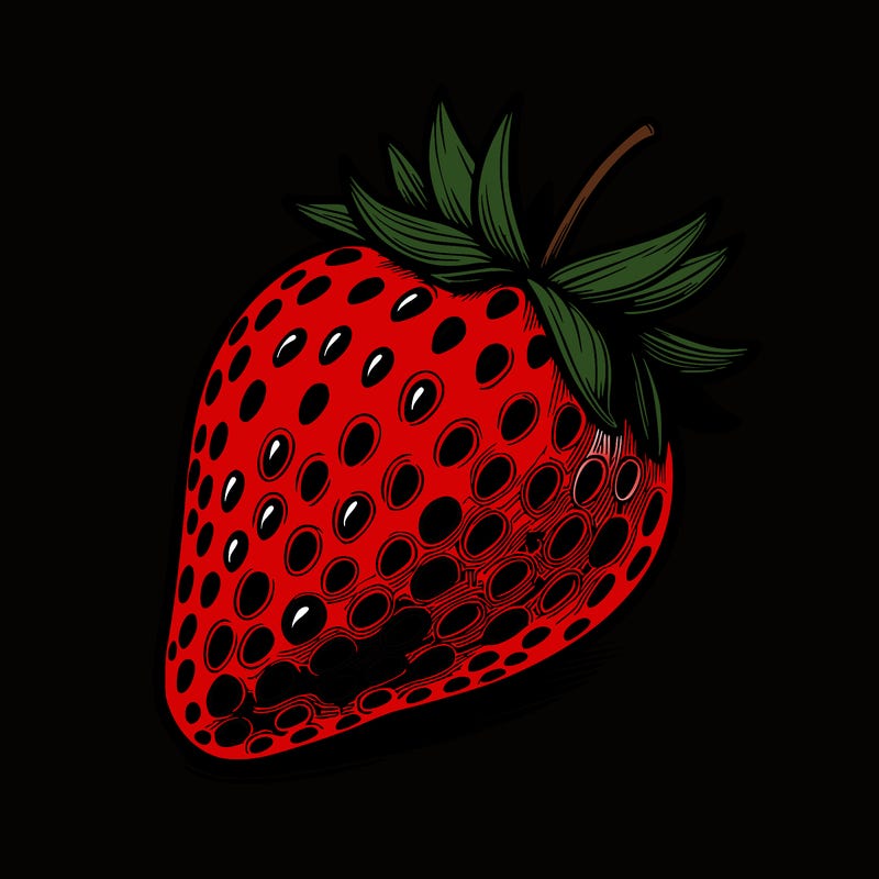 realstic strawberry