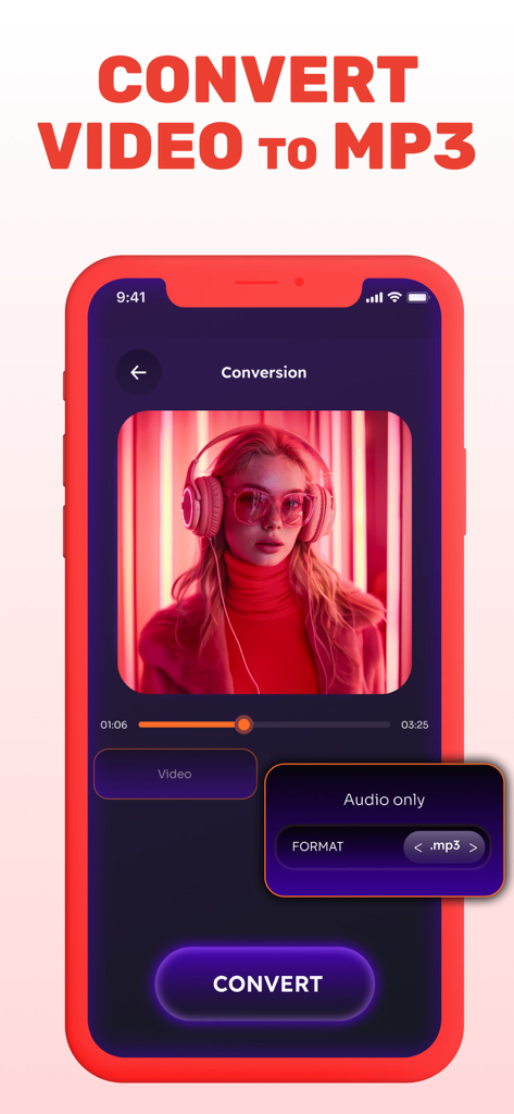 TubeMate: Convert Video To MP3 - Interfaz de la aplicación TubeMate que muestra el proceso de conversión de video a MP3