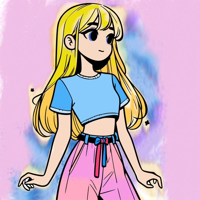 girl in a cute crop top