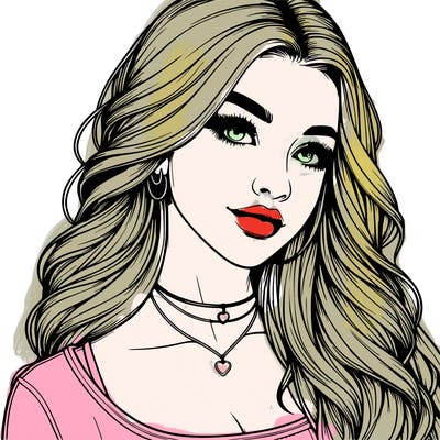 detailed realistic girl