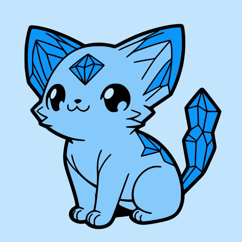 crystal kitten